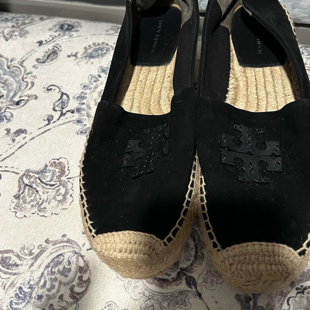 Tory Burch Black Espadrilles